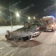 В Курске машина перевернулась на крышу