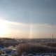В Курске наблюдали зимнюю радугу
