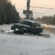 В Курске в ходе полицейской погони «Ауди» врезался в сугроб