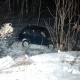 В Курской области пострадал водитель, улетев с дороги в кювет