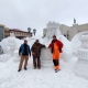 На Театральной площади Курска появилась новая снежная композиция «Масленица»