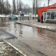 Жители Курска жалуются на огромные лужи в Железнодорожном округе