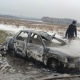 В Курской области на трассе сгорел ВАЗ, вспыхнувший на ходу