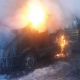 В центре Курска сгорела «Газель»