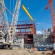 На стройке Курской АЭС-2 смонтировали 450-тонный кран 35-метровой высоты