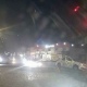 В Курске такси после аварии улетело с дороги