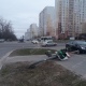 В Курске на проспекте Клыкова рухнул светофор, едва не разбив машину