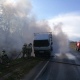 На трассе под Курском горел грузовик