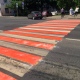 В Курске на дороги красную разметку нанесли временно