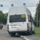 В Курске маршрутка с пассажирами вылетела на тротуар