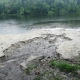 Во Льгове Курской области сильным ливнем смыло в реку новый пляж
