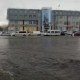 В Курске начался сильный ливень с грозой и градом