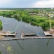 В Курчатовском районе Курской области возводят низководный мост через реку Сейм