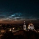Жители Курска наблюдают редкое природное явление — серебристые облака