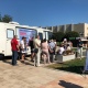 В Курске в пункт вакцинации на Театральной площади выстраиваются очереди