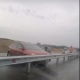 На объездной Курска машина влетела в новый отбойник