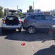 В Курске машина повредила три припаркованных авто
