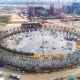 На Курской АЭС-2 начали бетонировать основание 179-метровой градирни
