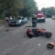 В Курске водитель скутера въехал в дверь машины