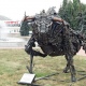 В Курске перед цирком установили металлического быка-монстра