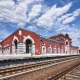 На железнодорожном вокзале Курска начались работы по обновлению фасада