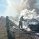 На курской трассе сгорел автомобиль «Шевроле»