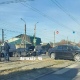 Авария в Курске: машины на рельсах заблокировали движение травмаев