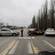 В Курске утром попало в аварию такси