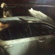 В Курске на улице Кати Зеленко ночью сгорел автомобиль