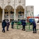 На Театральной площади устанавливают главную елку Курска