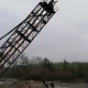 В Рыльске Курской области обрушилась старая металлическая вышка