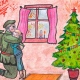 Рисунок 6-летней девочки из Курска станет новогодней открыткой