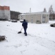 В Курске дворники не справляются с последствиями снегопада