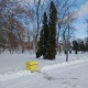 В курских парках установили желтые контейнеры с песком