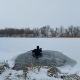 В Курской области водолазы обследовали место обнаружения мешка с останками двух человек