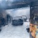 В Курске в гараже сгорел автомобиль