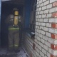 В Курской области спасли мужчину из горящего дома