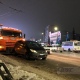 В центре Курска груженый снегом «КамАЗ» протаранил легковушку, ранена женщина