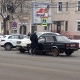 В Курске на улице Дзержинского столкнулись автомобили