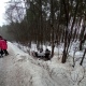 В Курской области девушка перевернулась на автомобиле