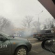 В Курске загорелся автокран