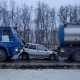 В жесткой аварии с грузовиками под Курском ранены мужчина и женщина