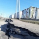 В Курске на проспекте Надежды Плевицкой провалился асфальт на тротуаре