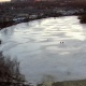 В Курске из-за играющих в футбол на льду Ермошкина озера детей вызвали полицию