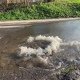 В центре Курска забил горячий фонтан