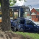 В Курске легковушка попала под трамвай, двое раненых