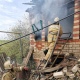 В Курской области горел дом