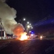 В Курске горела машина возле заправки