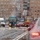 ДТП в центре Курска: легковушку зажало между автобусом и трамваем