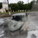 Жуткая авария в Курске: машина врезалась в столб и сгорела